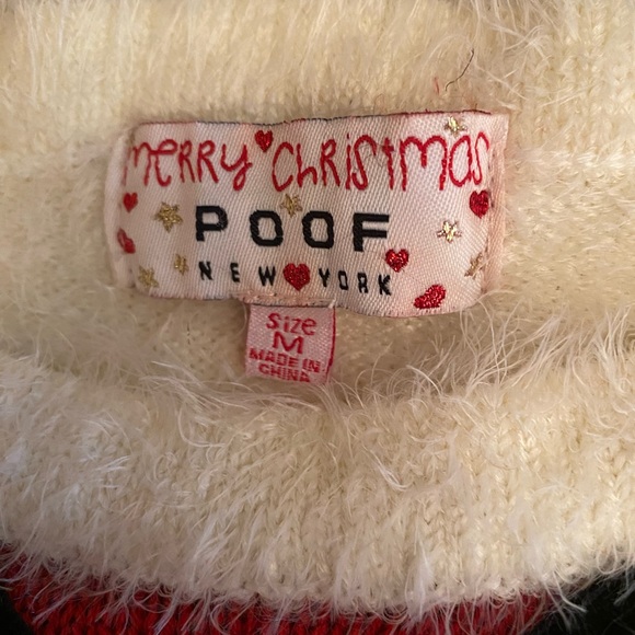 POOF: Mrs Claus Christmas Sweater Dress - Picture 3 of 4